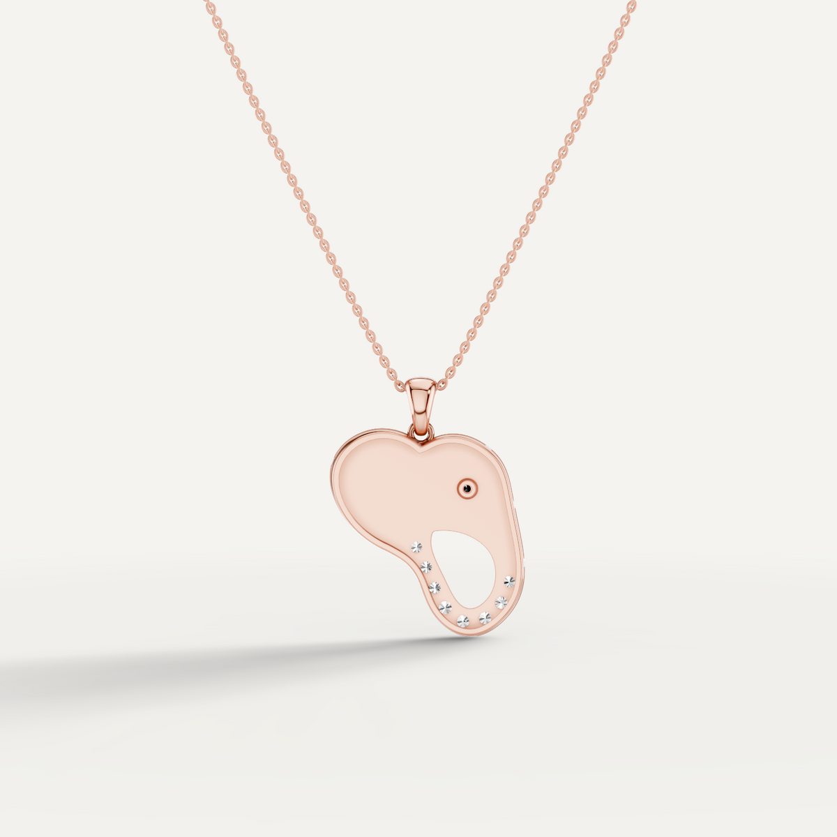 Elli, Elephant Pendant in 14K Rose Gold