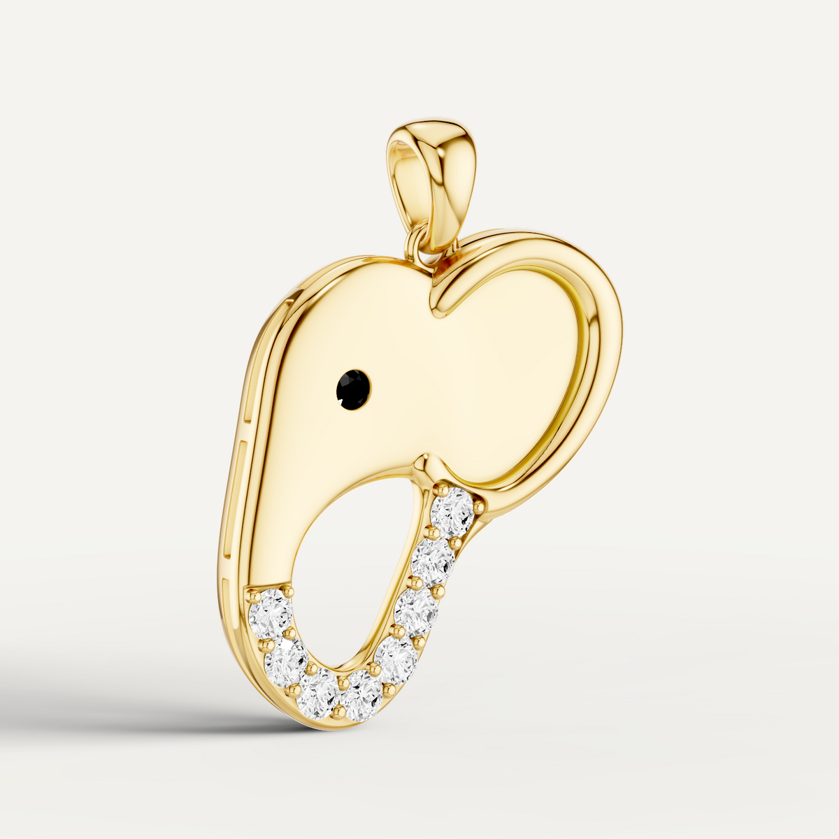Elli, Elephant Pendant in 14K Yellow Gold