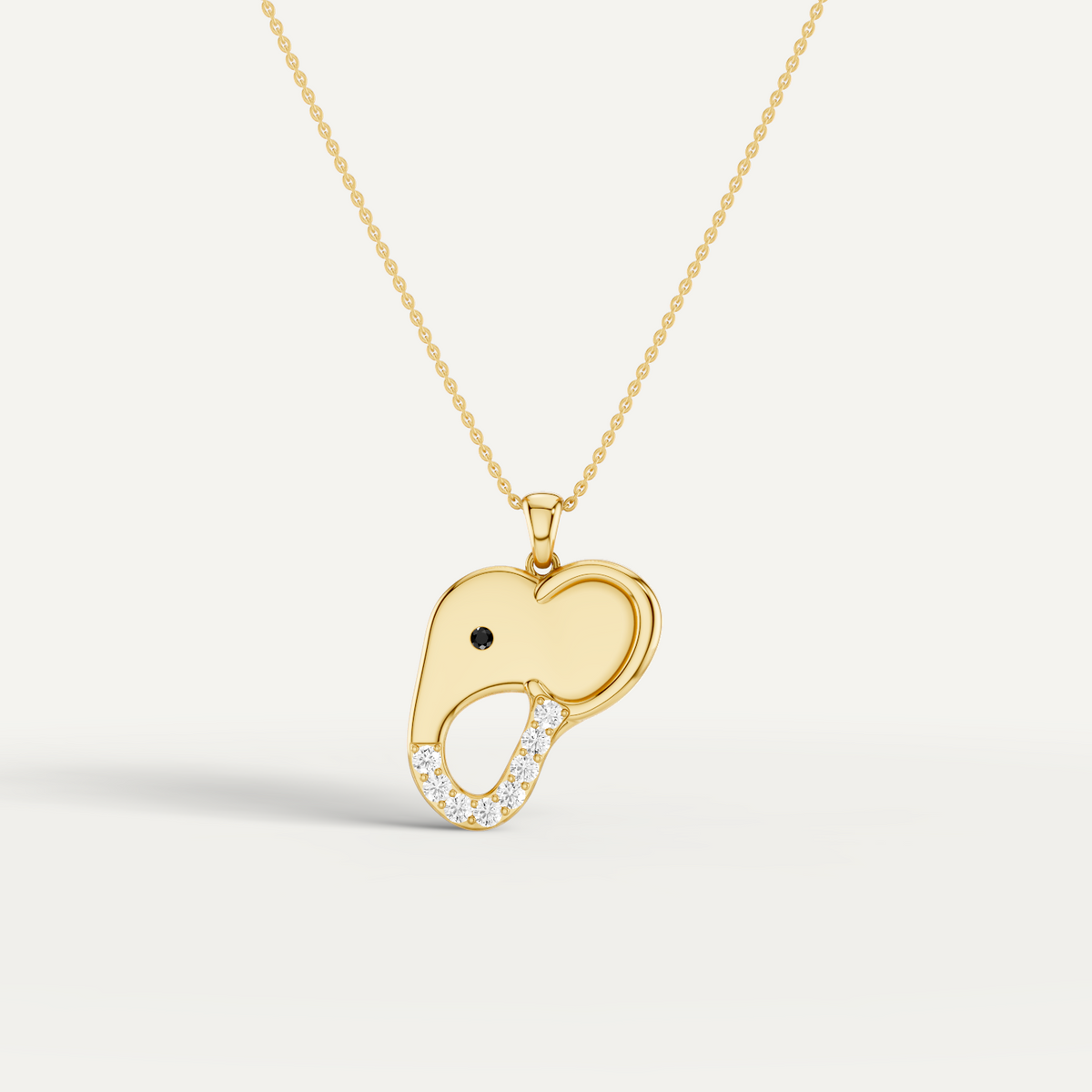 Elli, Elephant Pendant in 14K Yellow Gold