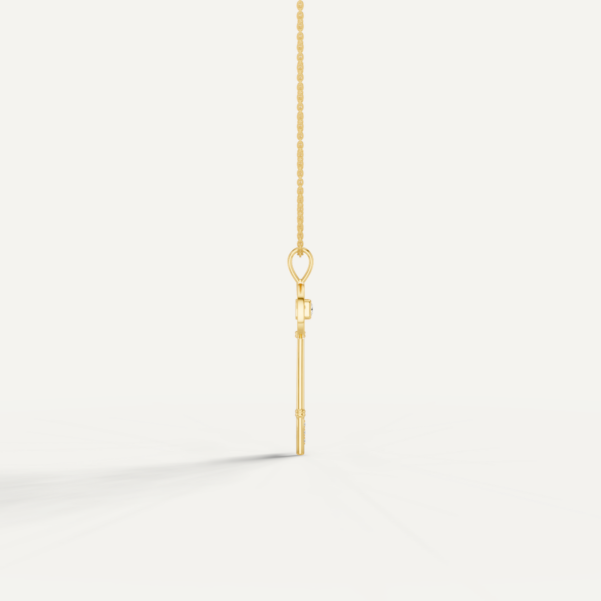 Keeley, Key Pendant in 14K Yellow Gold