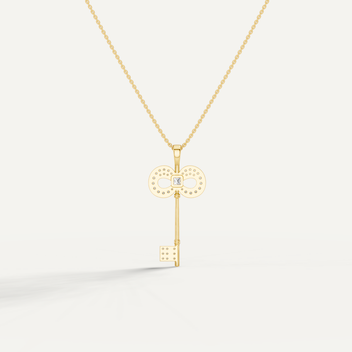 Keeley, Key Pendant in 14K Yellow Gold